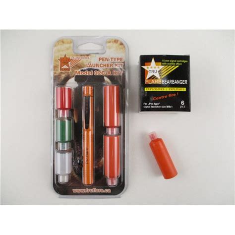 Tru Flare Bearbanger 15mm Signal Cartridge Flare And Pen Type Launcher