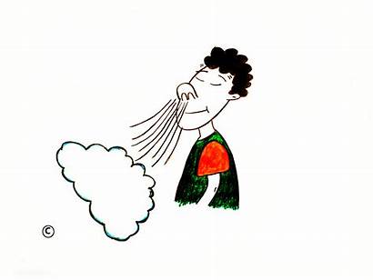 Breathing Breathe Clipart Inhale Cartoon Oxygen Clip