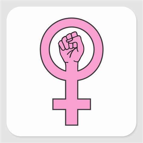 Feminist Symbol Pink Female Sign With Hand For T Shirts Shirts Bags