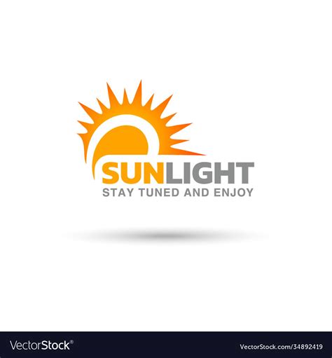 Creative Sunlight Logo Design Art Royalty Free Vector