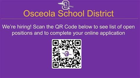 Were Hiring Osceola School District 1