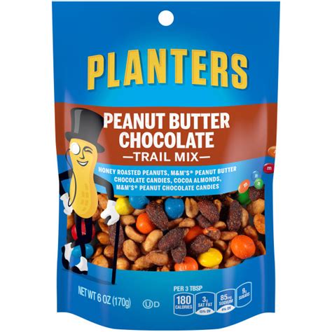 Planters® Trail Mix Peanut Butter Chocolate 6 Oz Bag Planters® Brand