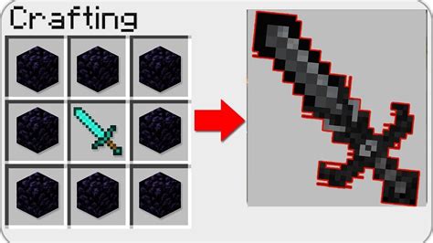 How To Make A Obsidian Sword In Minecraft Obsidian Swords Are The First