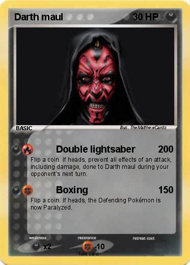 Pokémon Darth maul 220 220 - Double lightsaber - My Pokemon Card