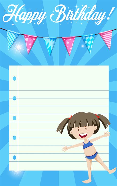 A Happy Birthday Template 648243 Vector Art At Vecteezy