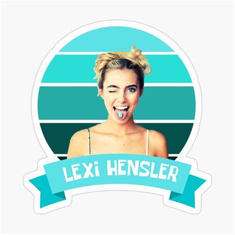 Lexi Hensler Sticker By Yeppashop In 2021 Magnets Stickers Vinyl