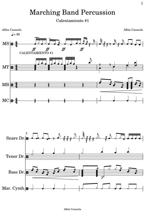 Our system stores drumline sheet music apk older versions, trial versions, vip versions. Marching Band Percussion - Sheet music for Marching Snare Drums, Marching Tenor Drums, Marching ...