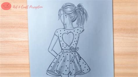 Girl Drawing Tutorial How To Draw A Girl Facing Backwards Step By