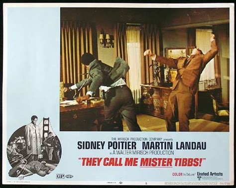 They Call Me Mister Tibbs 1970 Sidney Poitier Blaxploitation Lobby Card