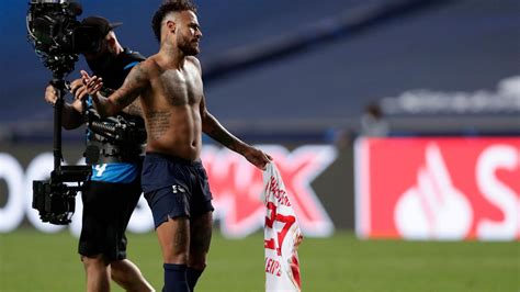 champions league neymar banned swapping shirts psg final