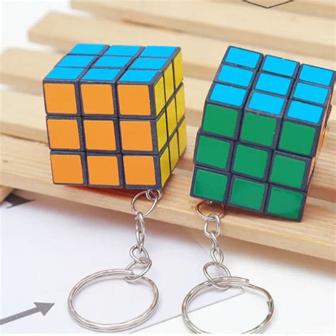 3cm Mini Little Keychain Magic Cube Anti Stress Toys Puzzles Speed Cube