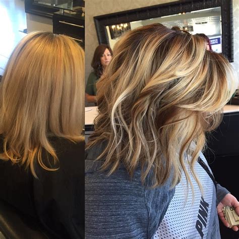 Beautiful platinum blonde highlights and lowlights to make this blonde beautiful for fall! Before & After from today 🤗 Fabulously #blended roots with ...