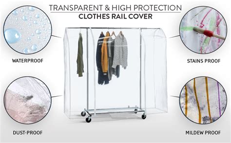Tatkraft Big Cover For Clothes Rails Keeps Clothes Free From Dust And