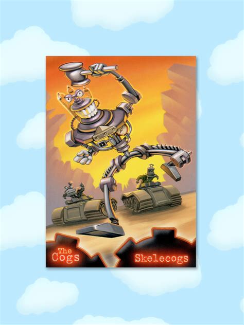 Skelecog Cogs Series 3 Toontown Online Trading Card Etsy