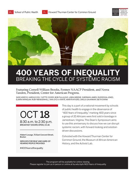 Dont Miss 400 Years Of Inequality Breaking The Cycle Of Systemic