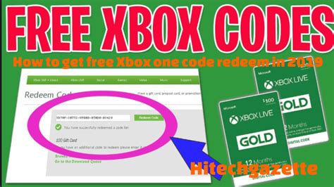 How To Get Free Xbox One Code Redeem Hi Tech Gazette