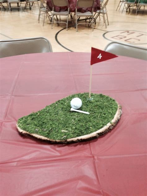 There are a lot of ways to combine golf and desserts. Golf themed centerpiece idea for a father's day table ...