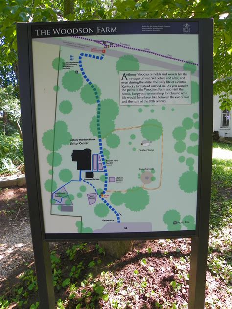 The Woodson Farm Map Battle Of The Bridge Historic Preserv Flickr