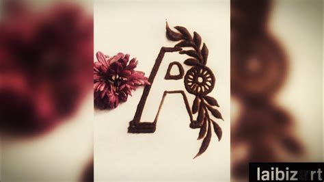 Mandala for henna mehndi tatto decoration decorative ornament in style free download. Alphabet mehndi design/English alphabet "A" mehndi design ...