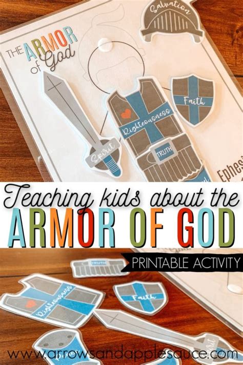 Teaching Kids The Armor Of God Printable Activity Arrows And Applesauce