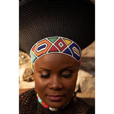 Zulu Wide Black Basket Hat With Removable Beaded Banddefault Title Black Basket African Hats