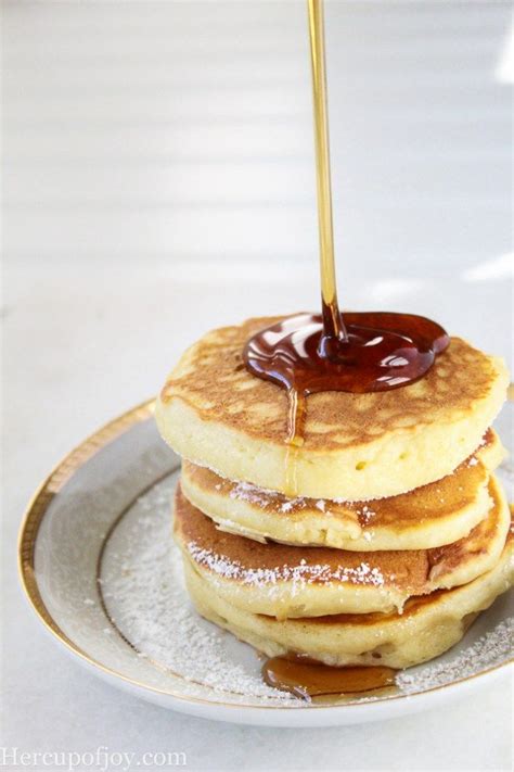 Simple Fluffy Sour Cream Pancakes Her Cup Of Joy Recipe Sour