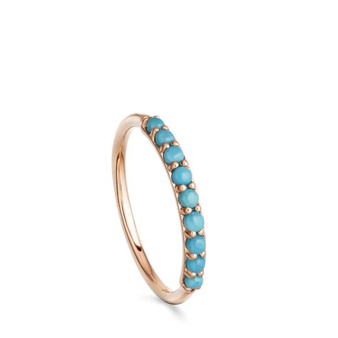 Turquoise Hedda Ring Turquoise Rosegold Ring Blue Opal Ring