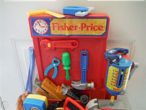 Vintage 1990s Fisher Price Action Workshop Workbench 7182  