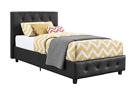 Buy Dhp Dakota Upholstered Faux Leather Platform Bed With Wooden Slat