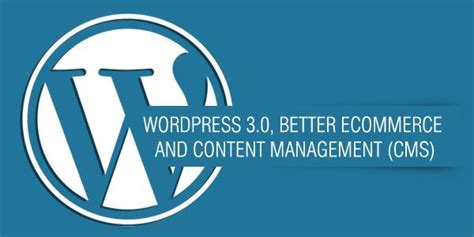 It's not that wordpress is worse than craft cms at security, or that we even know which is better, but the market share of wordpress acts as a giant target on its back. WordPress 3.0 Better Ecommerce and CMS | Dharne and Co