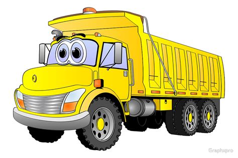 Cute Dump Truck Cartoon Clip Art Library