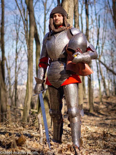 Blackened Knight Armor Kit Of The 14th Century For Sale Steel Mastery