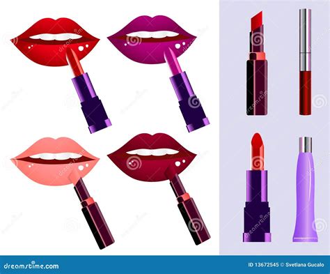 Lipstick Stock Vector Illustration Of Happiness Gloss 13672545