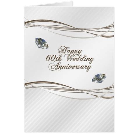 Happy 60th Wedding Anniversary Card Zazzle