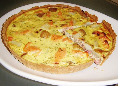 Take off the roasting bag, cut nice big. the Best Recipes: Rustic Smoked Salmon Quiche