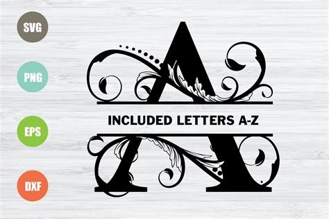 Split Letters Split Monogram Font Split Alphabet Vector Image
