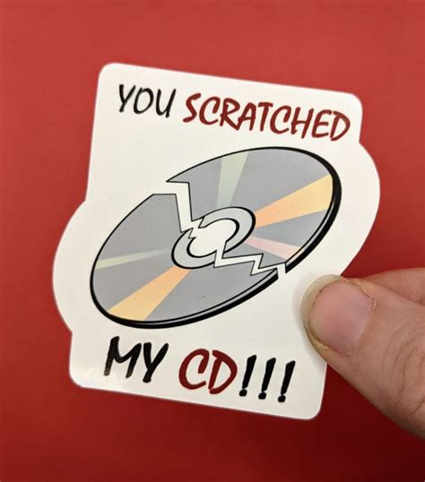 You Scratched My Cd The Ringer Movie Sticker Etsy