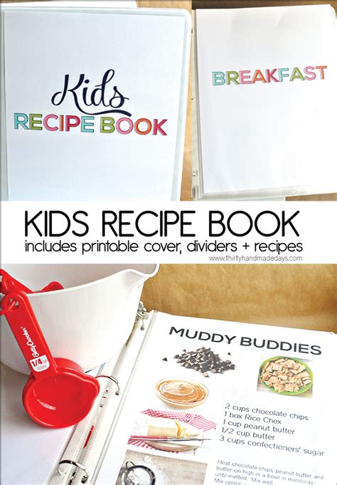 Free Kids Recipe Book Printables