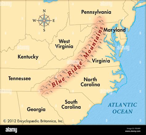 The Blue Ridge Mountains Maps Cartography Hi Res Stock Photography And Images Alamy