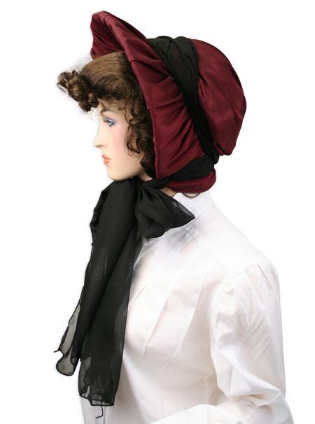 Burgundy Bonnets At Historical Emporium Victorian Bonnet Victorian