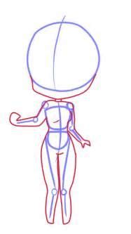Sketch The Body In Drawing Chibi Desenho Chibi Desenhos De Chibi