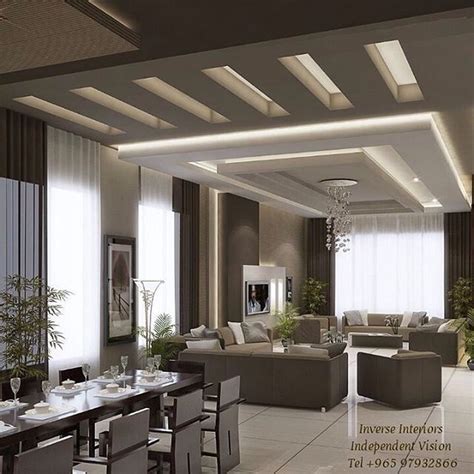 70 Modern False Ceilings With Cove Lighting Design For Living Room