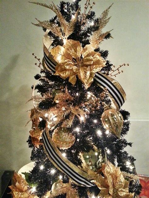 38 black christmas tree decorations ideas