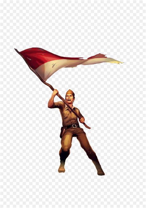 Gambar Kartun Hormat Bendera Indonesia 40 2021