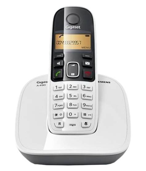 Buy Gigaset A490 Cordless Landline Phone White Online At Best Price