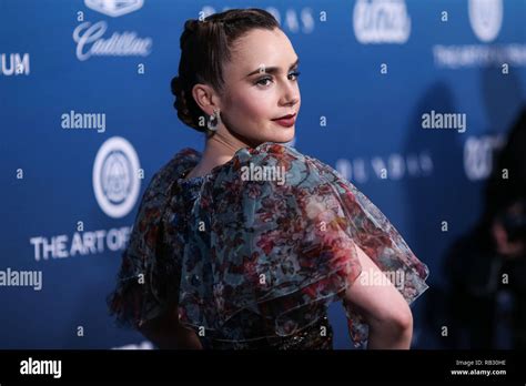 Los Angeles Usa January 05 Actress Lily Collins Arrives At The Art Of Elysium S 12th Annual