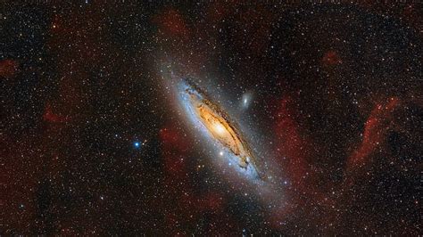 Hd Wallpaper Milky Way Galaxy Space Stars Andromeda Messier 31