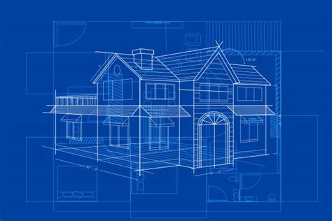 House Blueprint Illustrations Royalty Free Vector Graphics And Clip Art