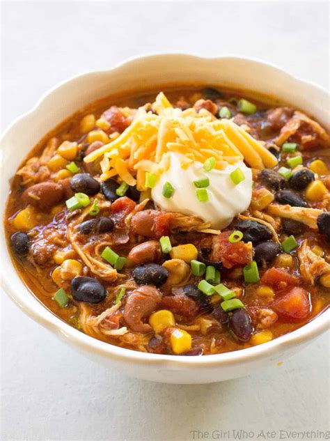Heat the olive oil in large sauté pan over medium heat. Chicken Taco Soup Recipe - The Girl Who Ate Everything ...
