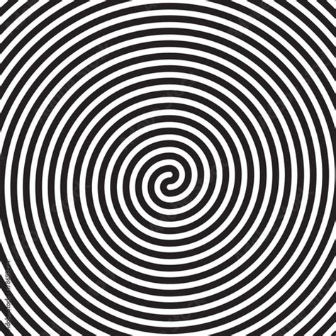 Hypnotic Circles Abstract Spiral Lines Swirl Or Optical Illusion Motion